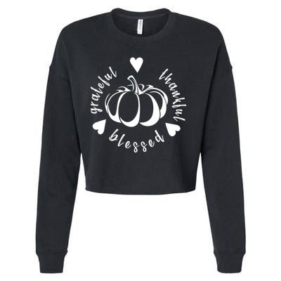 Grateful Faithful Blessed Cropped Pullover Crew