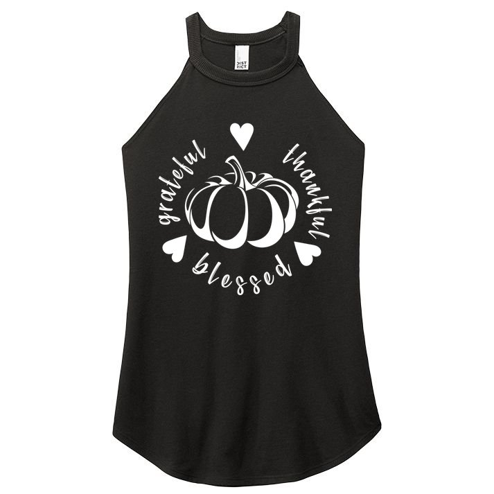 Grateful Faithful Blessed Women's Perfect Tri Rocker Tank