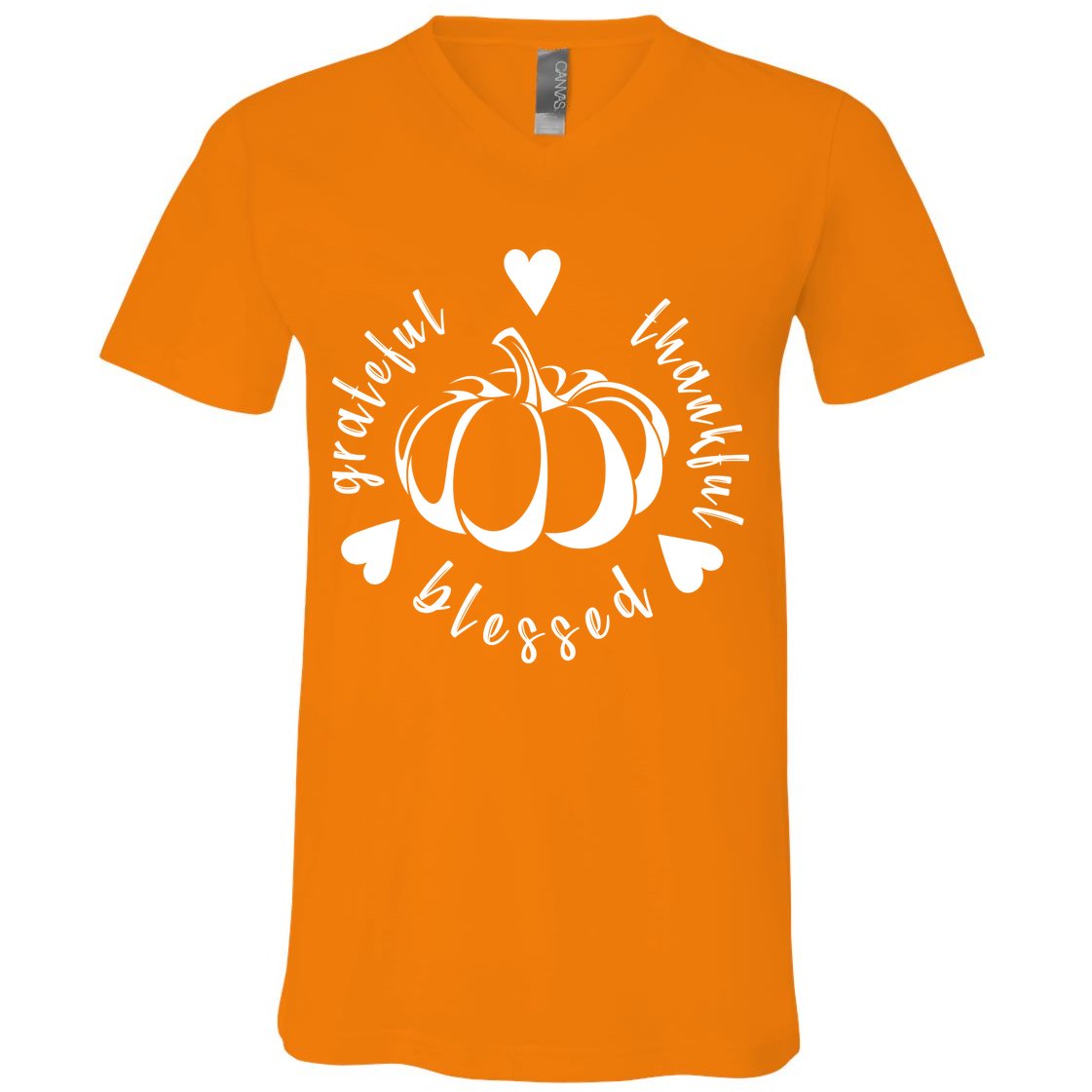 Grateful Faithful Blessed V-Neck T-Shirt