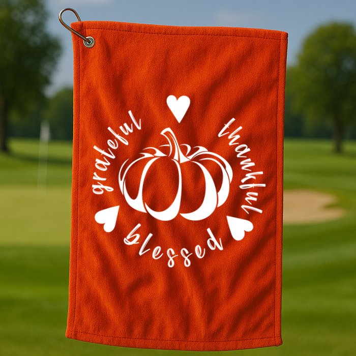 Grateful Faithful Blessed Golf Towel