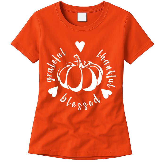 Grateful Faithful Blessed Womens T-Shirt