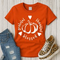 Grateful Faithful Blessed Womens T-Shirt