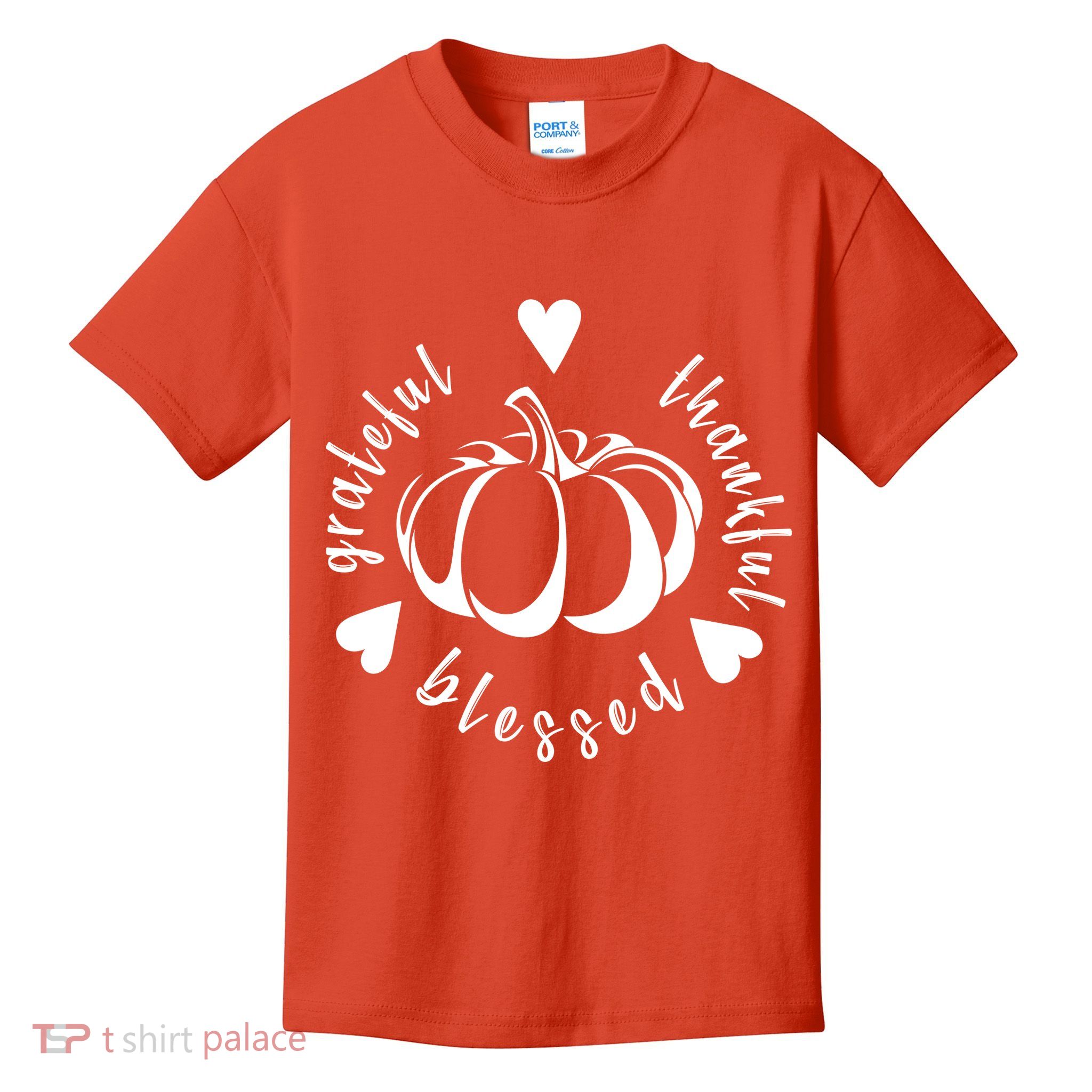 Grateful Faithful Blessed Kids T-Shirt