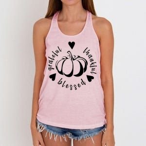 Grateful Faithful Blessed Women's Knotted Racerback Tank