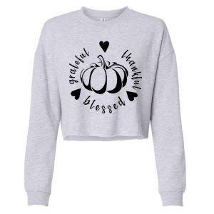 Grateful Faithful Blessed Cropped Pullover Crew