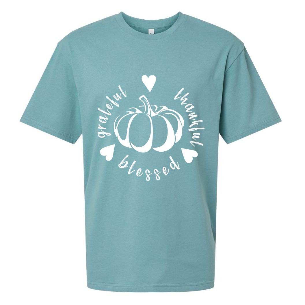Grateful Faithful Blessed Sueded Cloud Jersey T-Shirt