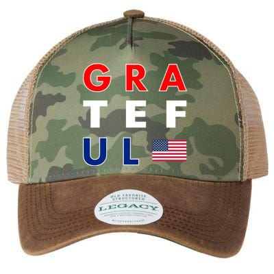Grateful for America Legacy Tie Dye Trucker Hat