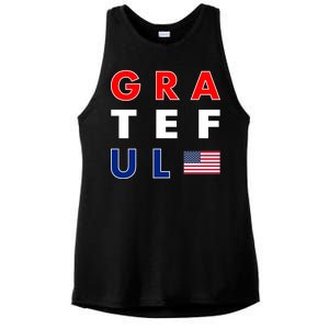 Grateful for America Ladies PosiCharge Tri-Blend Wicking Tank