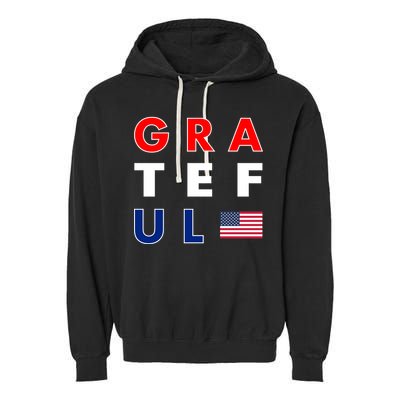 Grateful for America Garment-Dyed Fleece Hoodie
