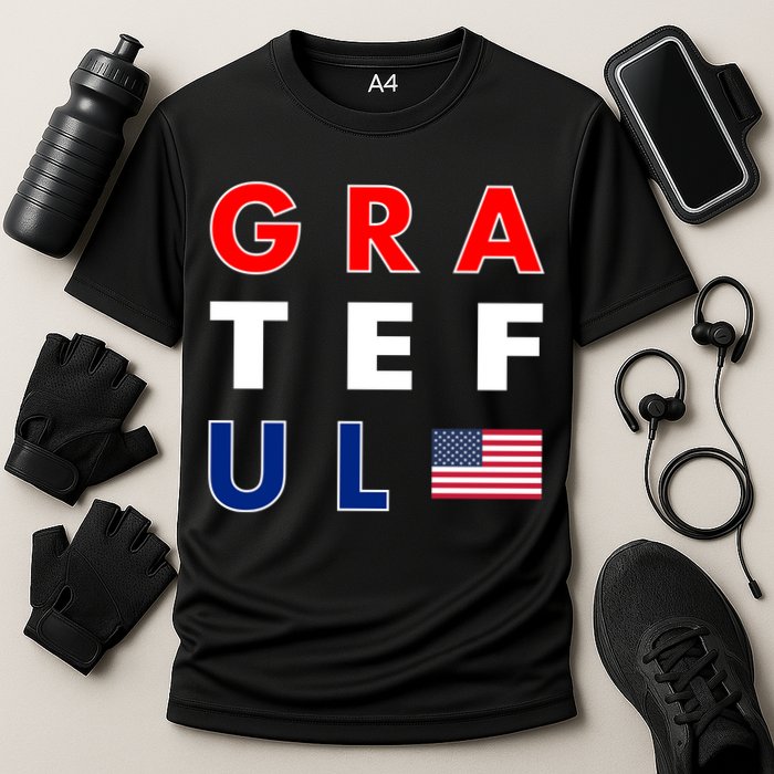 Grateful for America Cooling Performance Crew T-Shirt