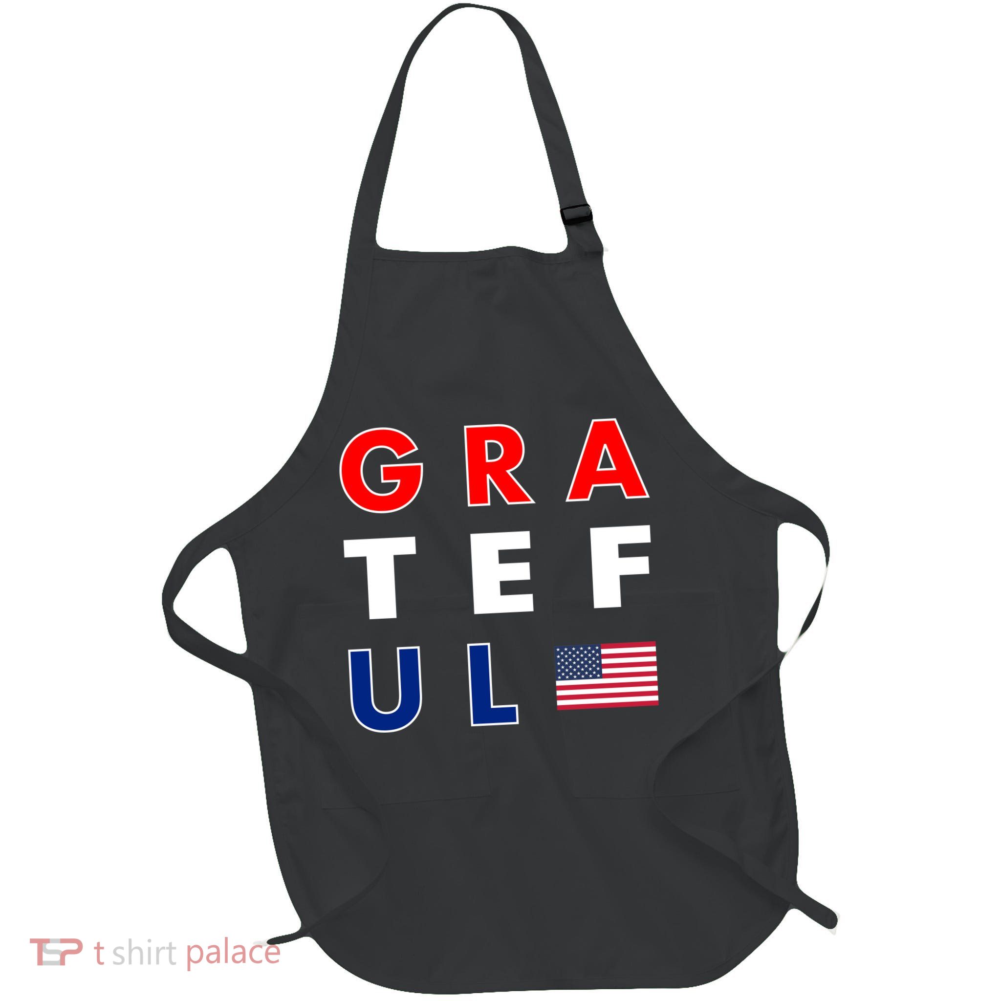 Grateful for America Full-Length Apron With Pockets