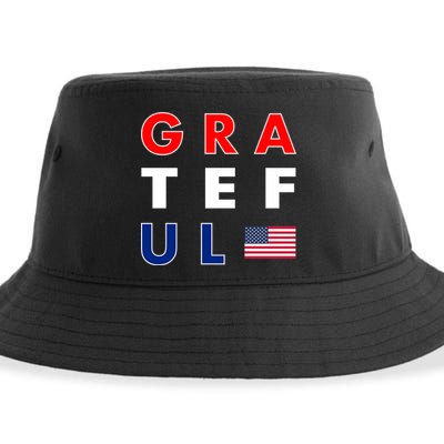 Grateful for America Sustainable Bucket Hat