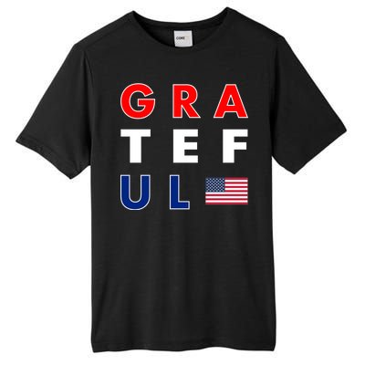 Grateful for America Tall Fusion ChromaSoft Performance T-Shirt