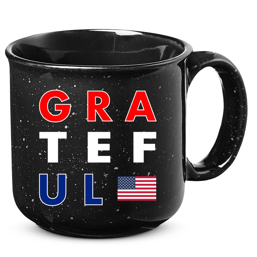 Grateful for America 15oz Campfire Ceramic Mug