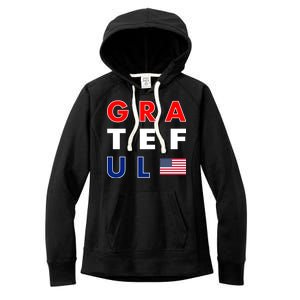 Grateful for America Women's Fleece Hoodie