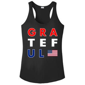 Grateful for America Ladies PosiCharge Competitor Racerback Tank