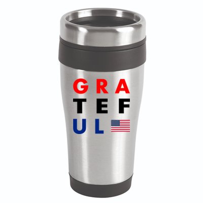 Grateful for America 16oz Travel Tumbler