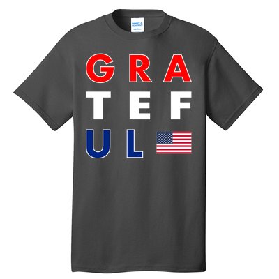 Grateful for America Tall T-Shirt