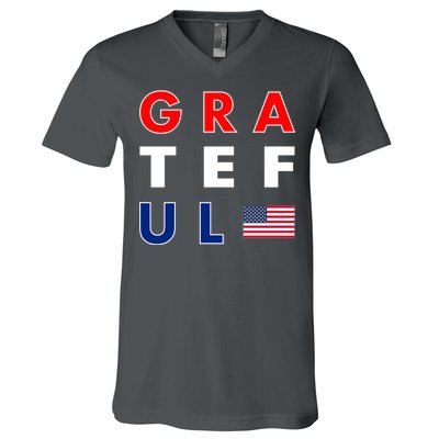 Grateful for America V-Neck T-Shirt