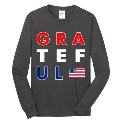 Grateful for America Tall Long Sleeve T-Shirt
