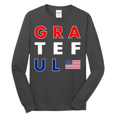 Grateful for America Tall Long Sleeve T-Shirt