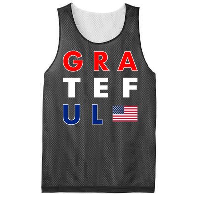 Grateful for America Mesh Reversible Basketball Jersey Tank