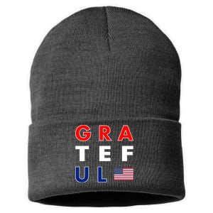 Grateful for America Sustainable Knit Beanie