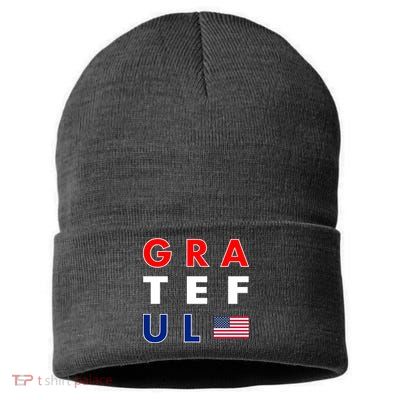 Grateful for America Sustainable Knit Beanie