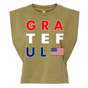 Grateful for America Garment-Dyed Women's Muscle Tee