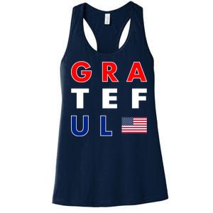 Grateful for America Women's Racerback Tank