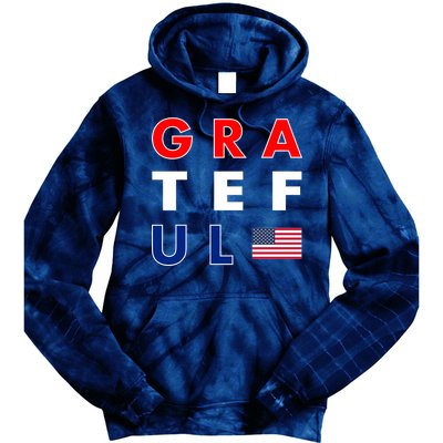 Grateful for America Tie Dye Hoodie