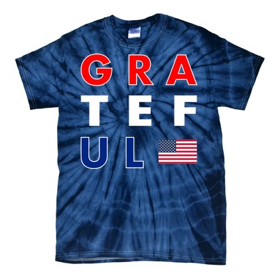 Grateful for America Tie-Dye T-Shirt