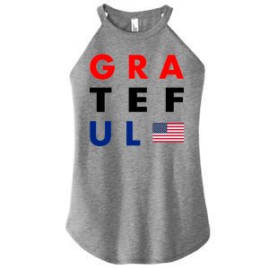 Grateful for America Women's Perfect Tri Rocker Tank