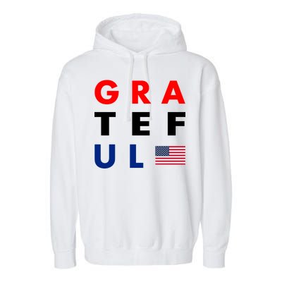 Grateful for America Garment-Dyed Fleece Hoodie