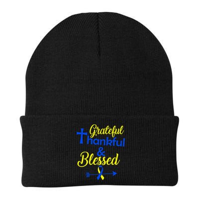Grateful Thankful & Blessed Down Syndrome Beanie
