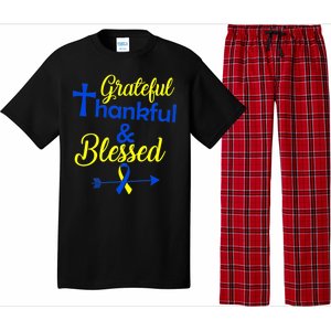 Grateful Thankful & Blessed Down Syndrome Pajama Set