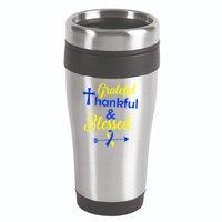Grateful Thankful & Blessed Down Syndrome 16oz Travel Tumbler