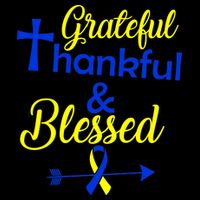 Grateful Thankful & Blessed Down Syndrome 16oz Travel Tumbler