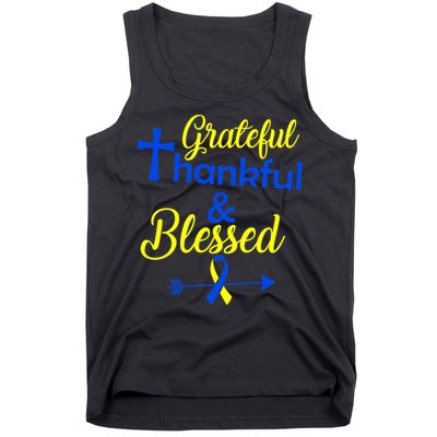 Grateful Thankful & Blessed Down Syndrome Tank Top