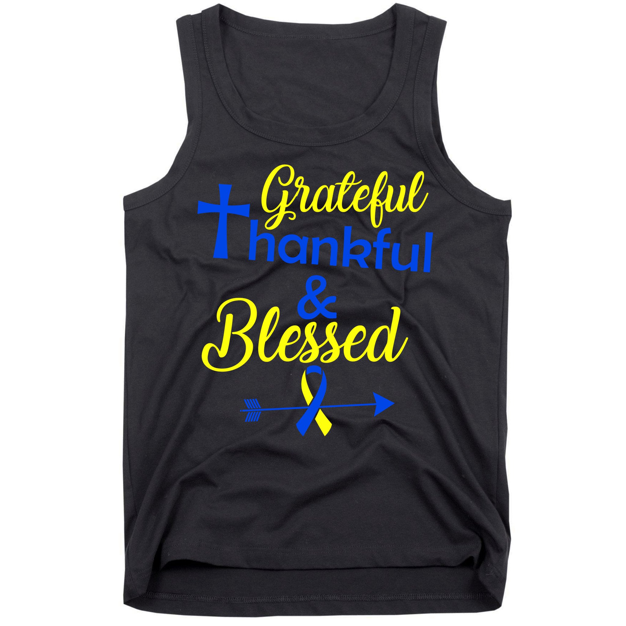 Grateful Thankful & Blessed Down Syndrome Tank Top