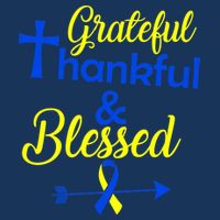 Grateful Thankful & Blessed Down Syndrome Infant Baby Jersey Bodysuit