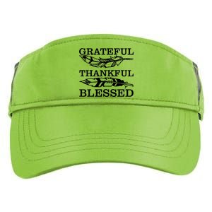 Grateful Thankful And Blessed Adult Drive Performance Visor