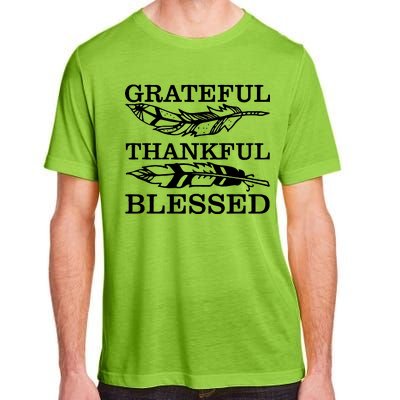 Grateful Thankful And Blessed Adult ChromaSoft Performance T-Shirt