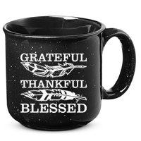 Grateful Thankful And Blessed 15oz Campfire Ceramic Mug