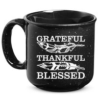 Grateful Thankful And Blessed 15oz Campfire Ceramic Mug