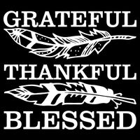 Grateful Thankful And Blessed 16 in Basic Backpack