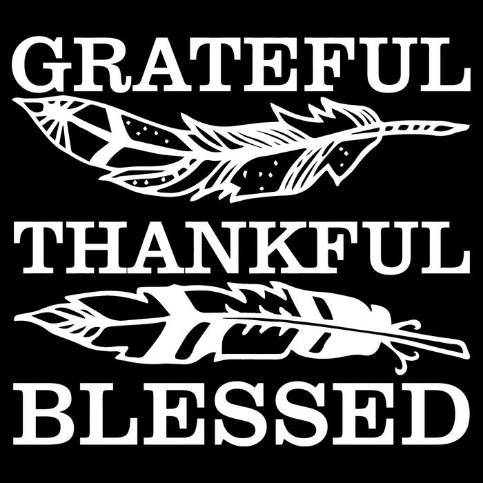 Grateful Thankful And Blessed 16 in Basic Backpack