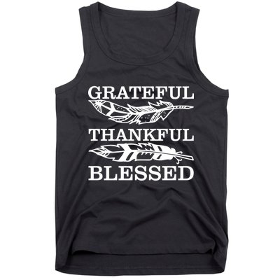 Grateful Thankful And Blessed Tank Top