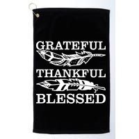 Grateful Thankful And Blessed Golf Towel