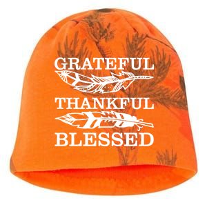 Grateful Thankful And Blessed Kati - Camo Knit Beanie